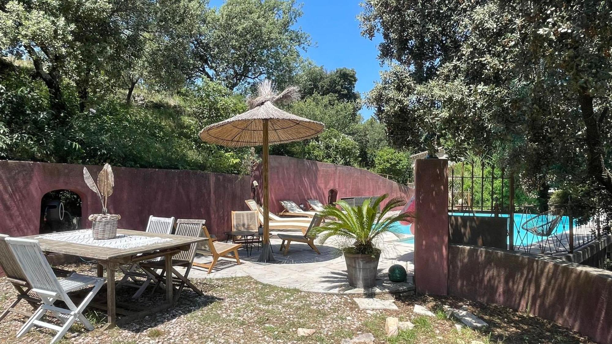 Jolie Annexe Du Mas Dans Le Coeur De La Garrigue Nimoise Villa Nîmes Exterior foto